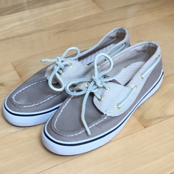 Sperry Top-Sider boat shoes. Khaki and tan. Women’s size 6.5 - Picture 15 of 15